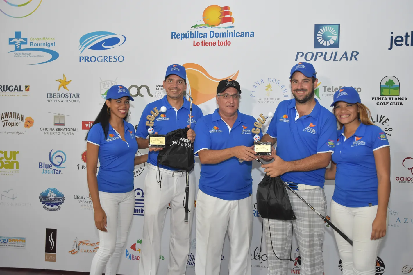 Rodríguez y Medina conquistan mejor score bruto en 5ta versión del torneo Puerto Plata Golf Classic
