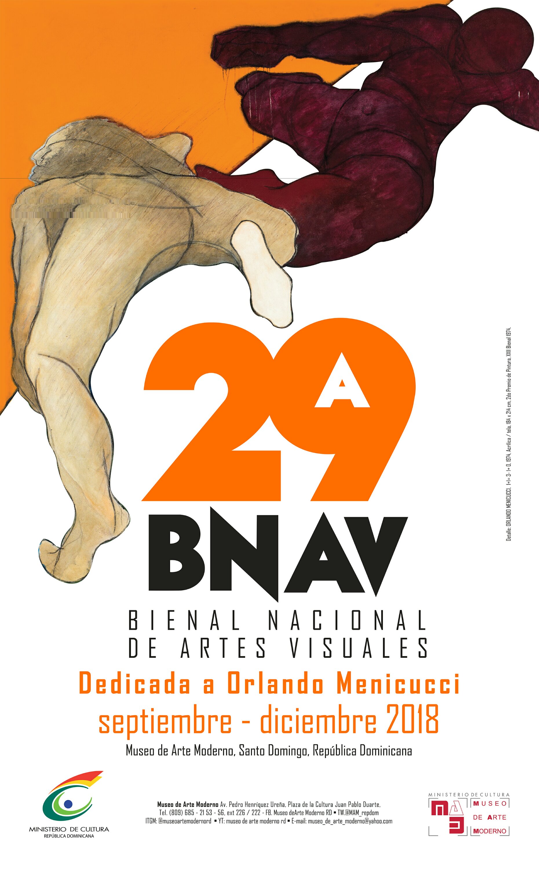 afiche  bienal nacional artes visuales