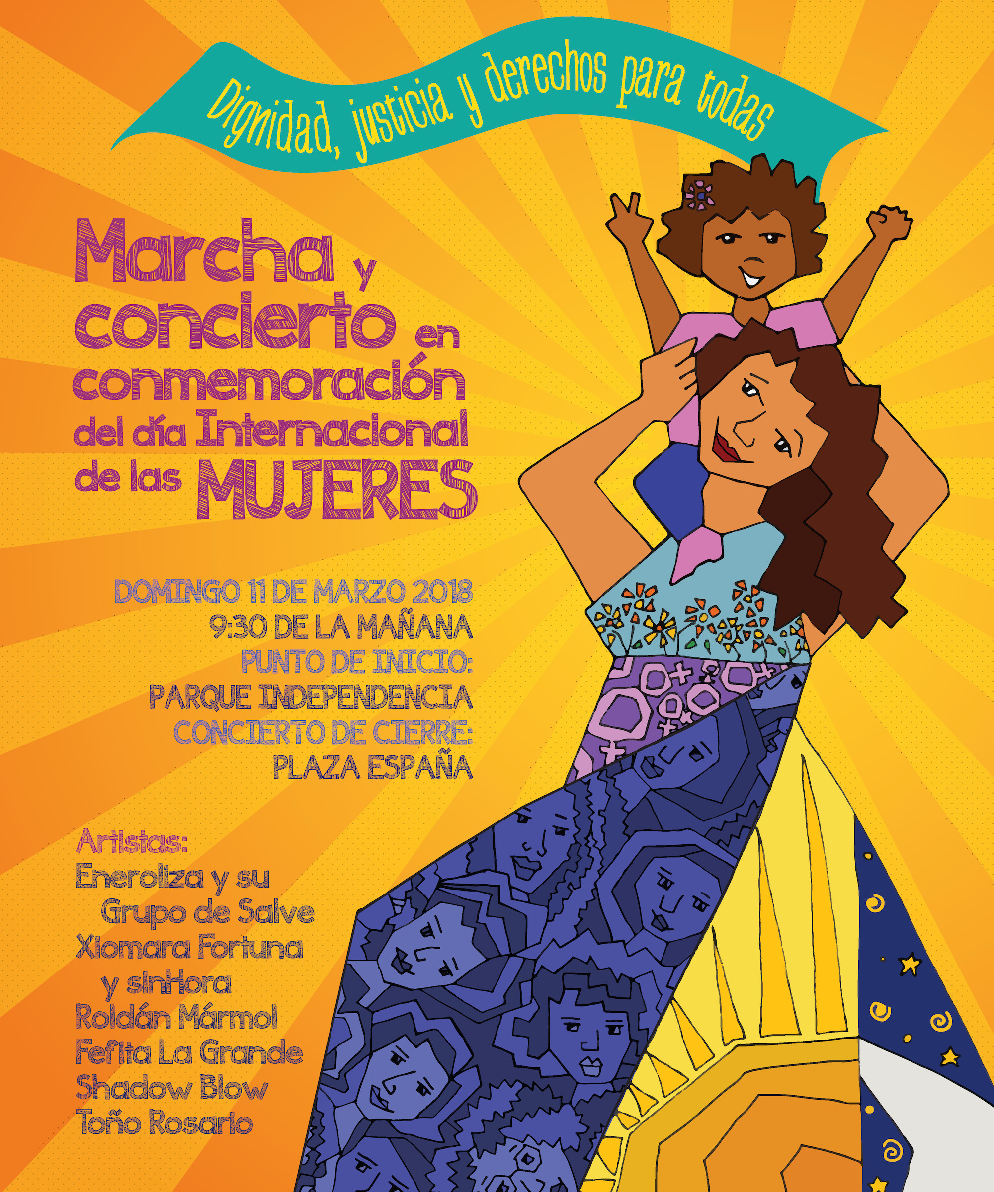 Afiche Marcha Mujeres
