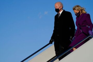 Joe Biden arrives in Maryland