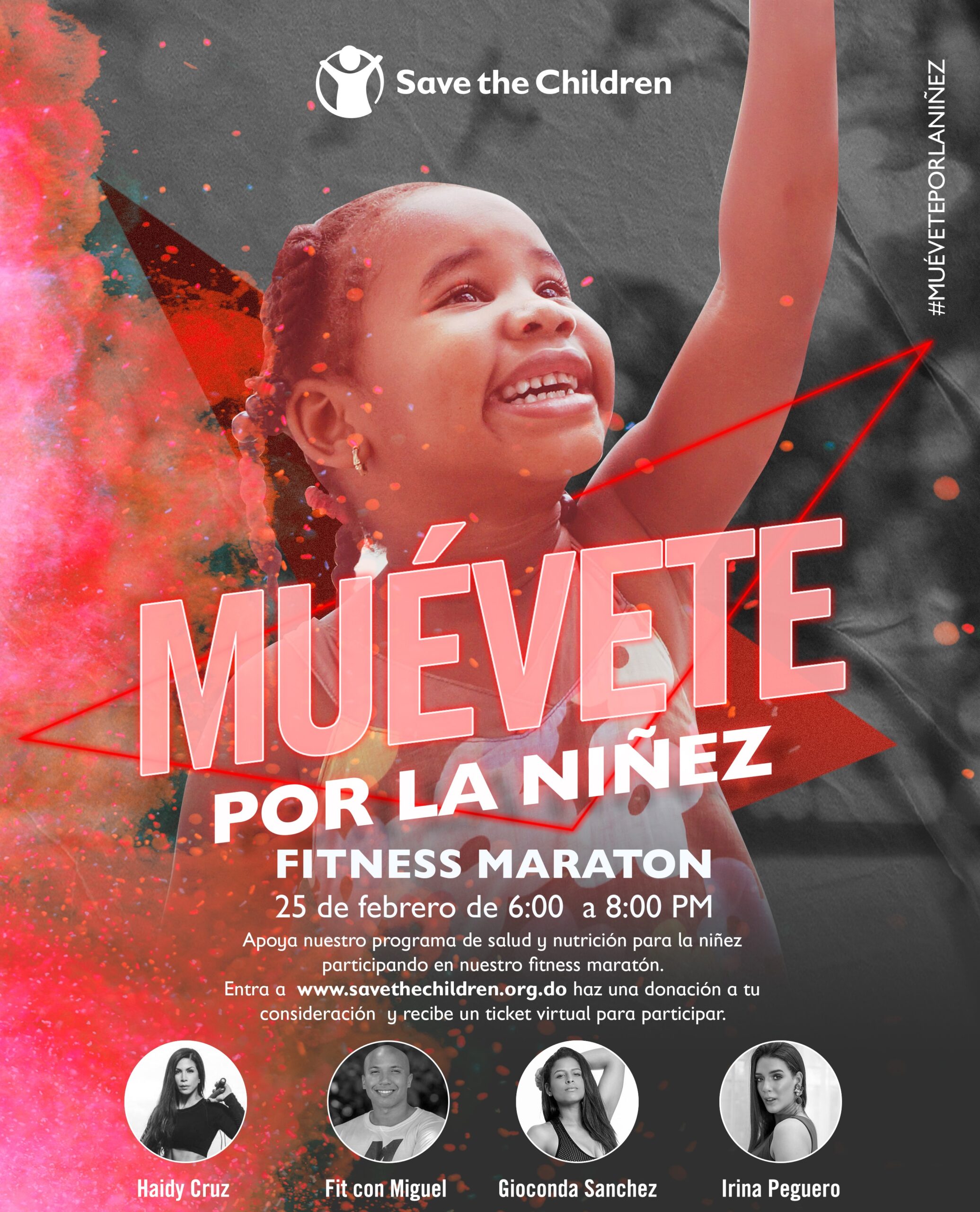 Save The Children realizará “Muévete por la niñez” Fitness Marathon