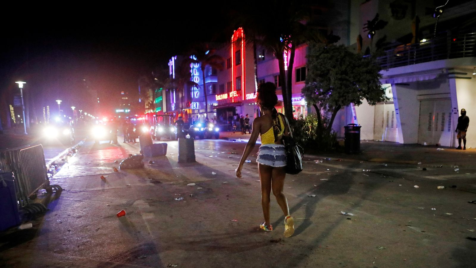 Se impuso un toque de queda de emergencia para Miami Beach