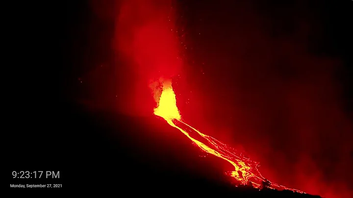 Vuelve la Erupción del volcán en La Palma con mas Intensidad