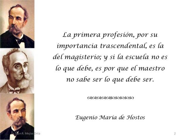Eugenio María de Hostos de América y del mundo