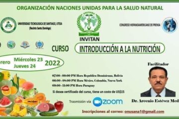 ONUSANA: OFRECE CURSO DE NUTRICION GRATIS