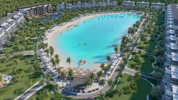 The Beach Punta Cana inicia el Llenado de Piscina Temática desarrollada por Crystal Lagoons(R)️