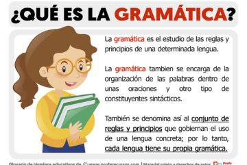 La gramática es el estudio de las reglas que rigen el lenguaje