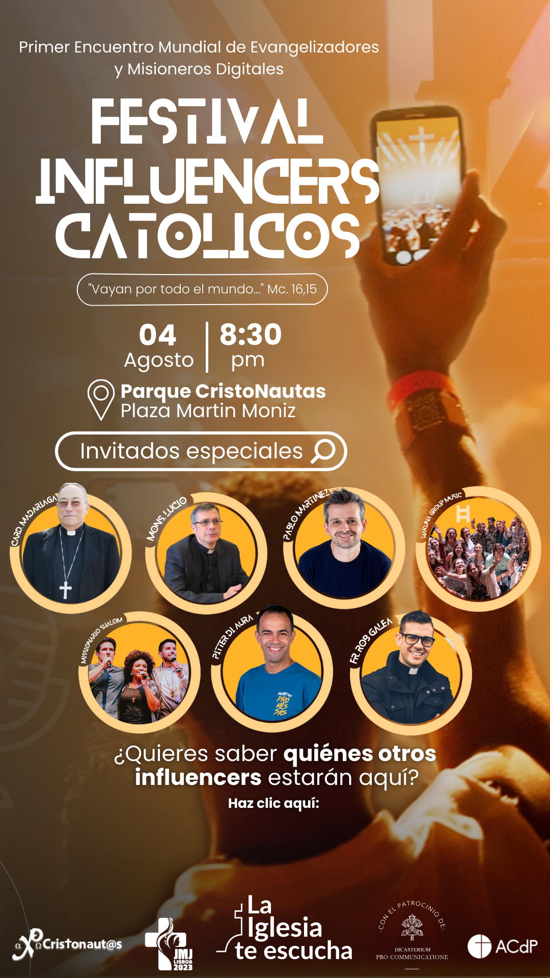 Primer Encuentro Mundial de Misioneros Digitales en el Festival de Influencers Católicos