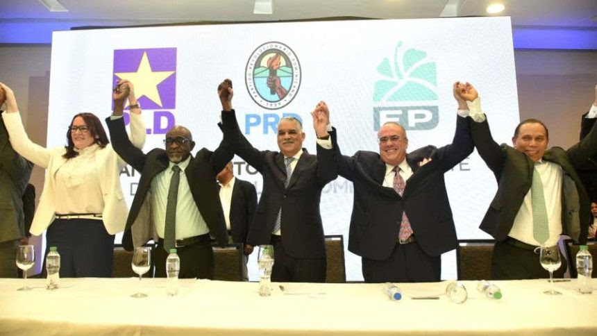 PRD, PLD y Fuerza del Pueblo conforman alianza opositora para las elecciones 2024