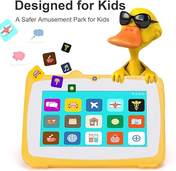 C idea Tablet niños 7 Pulgadas,Android 12 Tabletas Infantil,2 GB de RAM, 32 GB de ROM + 32 GB ampliados