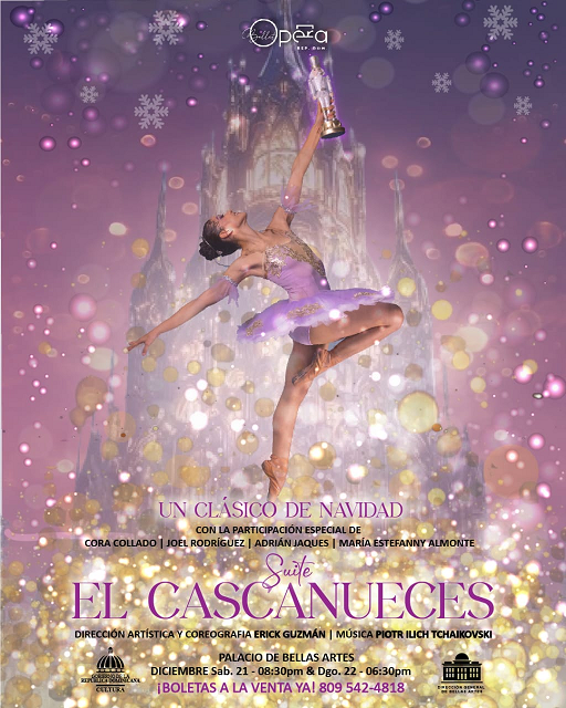 Ballet Ópera presenta el Cascanueces en Bellas Artes