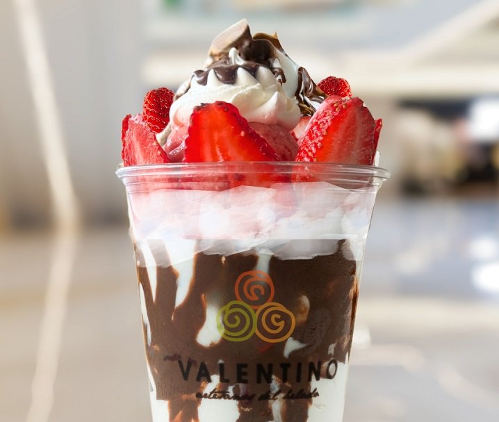 Fresa Crema propuesta de Helados Valentino