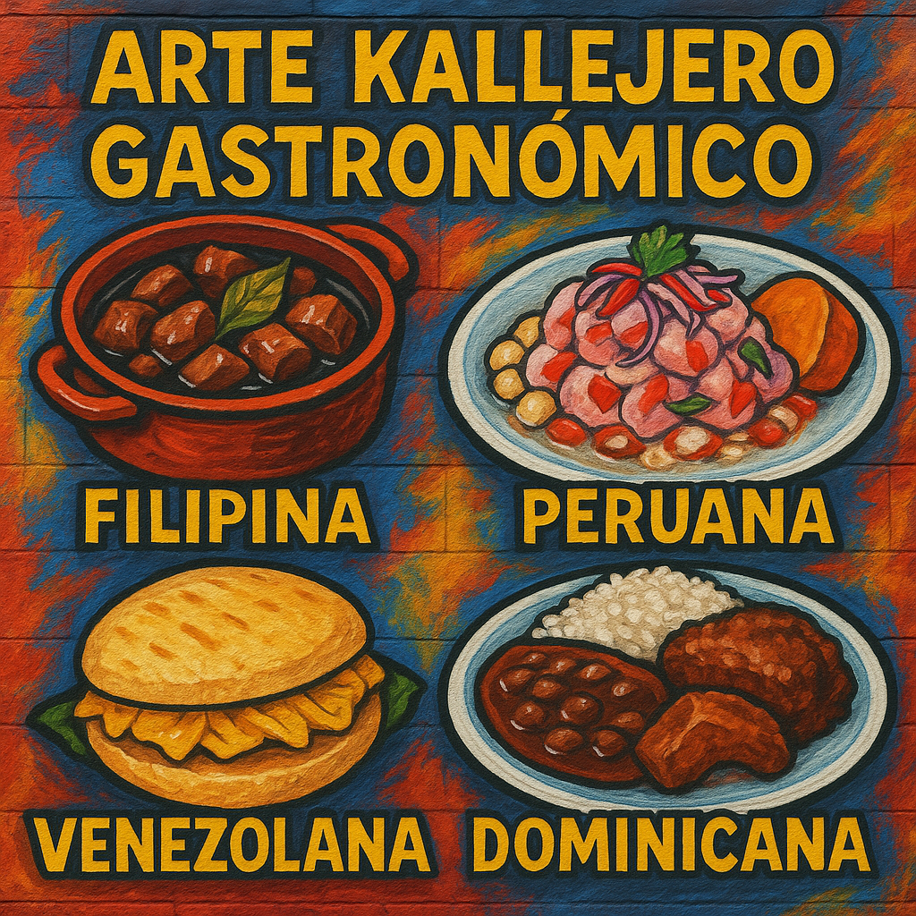 Arte Kallejero Gastronómico: Una Fusión de Sabores desde Filipinas hasta el Caribe