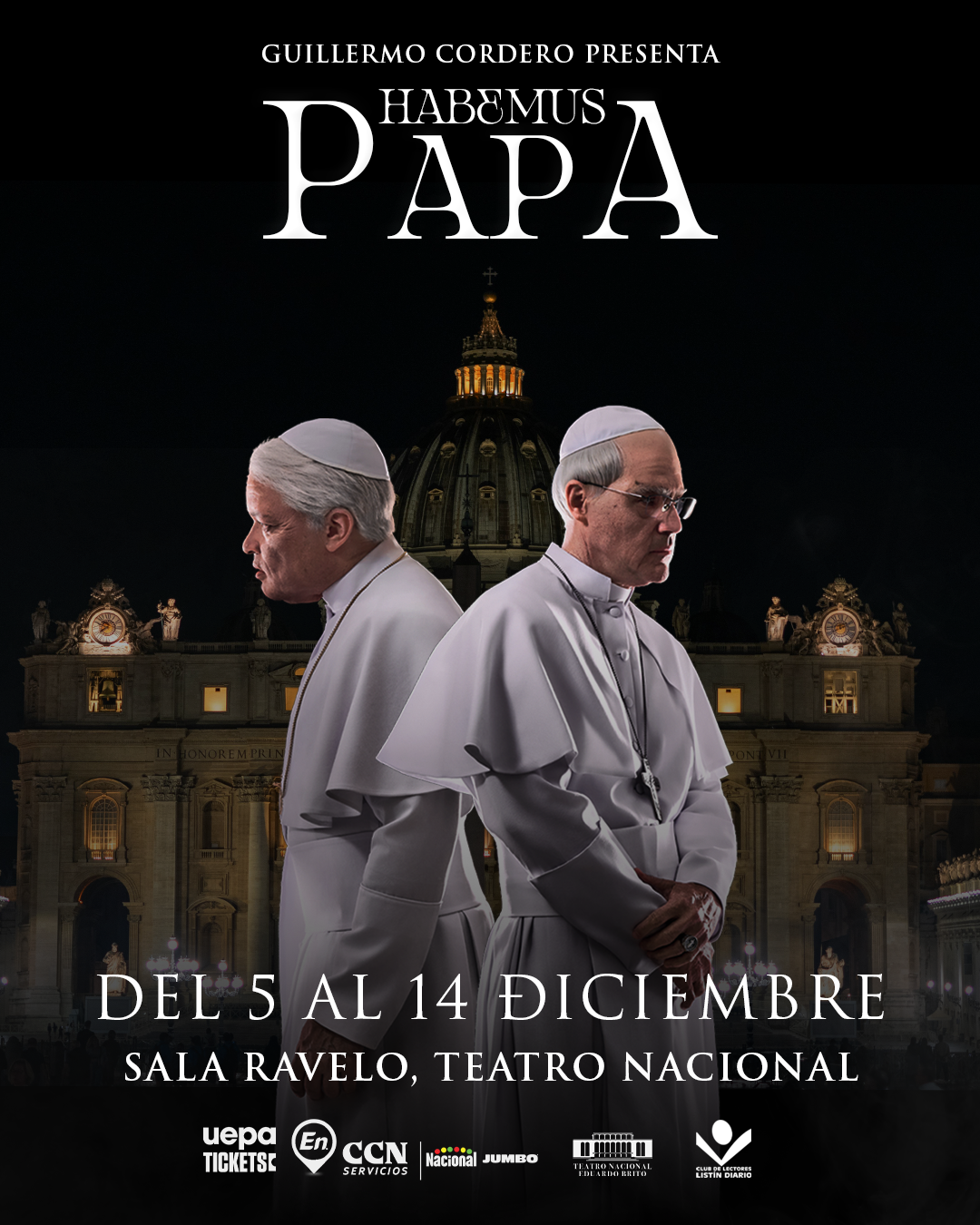 Guillermo Cordero estrena Habemus Papa, su montaje más reflexivo del año